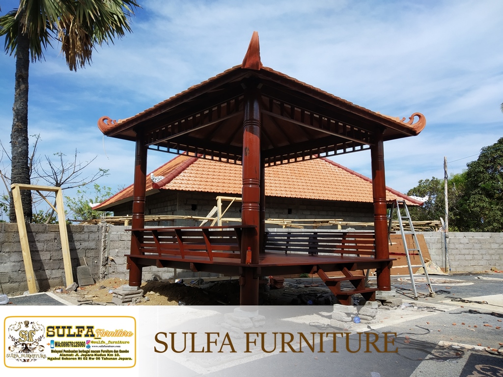 Gazebo Kayu Glugu Kelapa