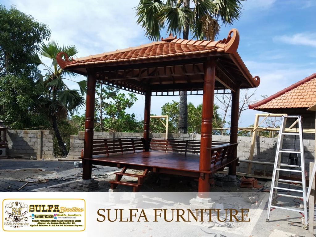 Gazebo Kayu Glugu Kelapa