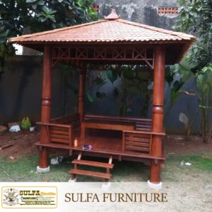 Gazebo Taman Belakang Model Minimalis
