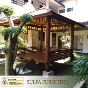 Jual Gazebo Taman Belakang Model Minimalis